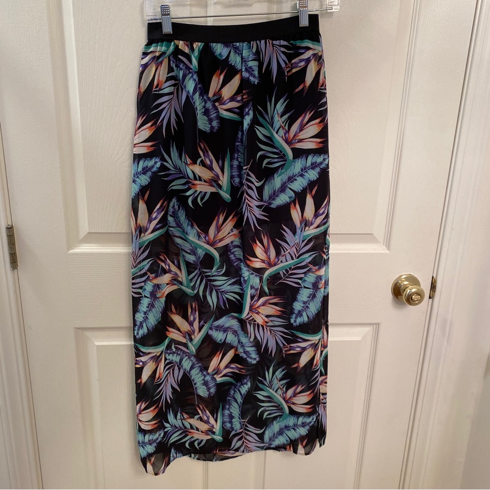 H&M Maxi Skirt Botanical Print NWOT